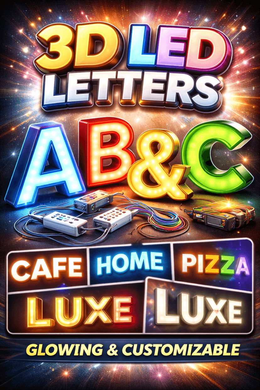 3D LED Letters