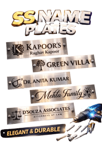 Stainless steel name plates crafting